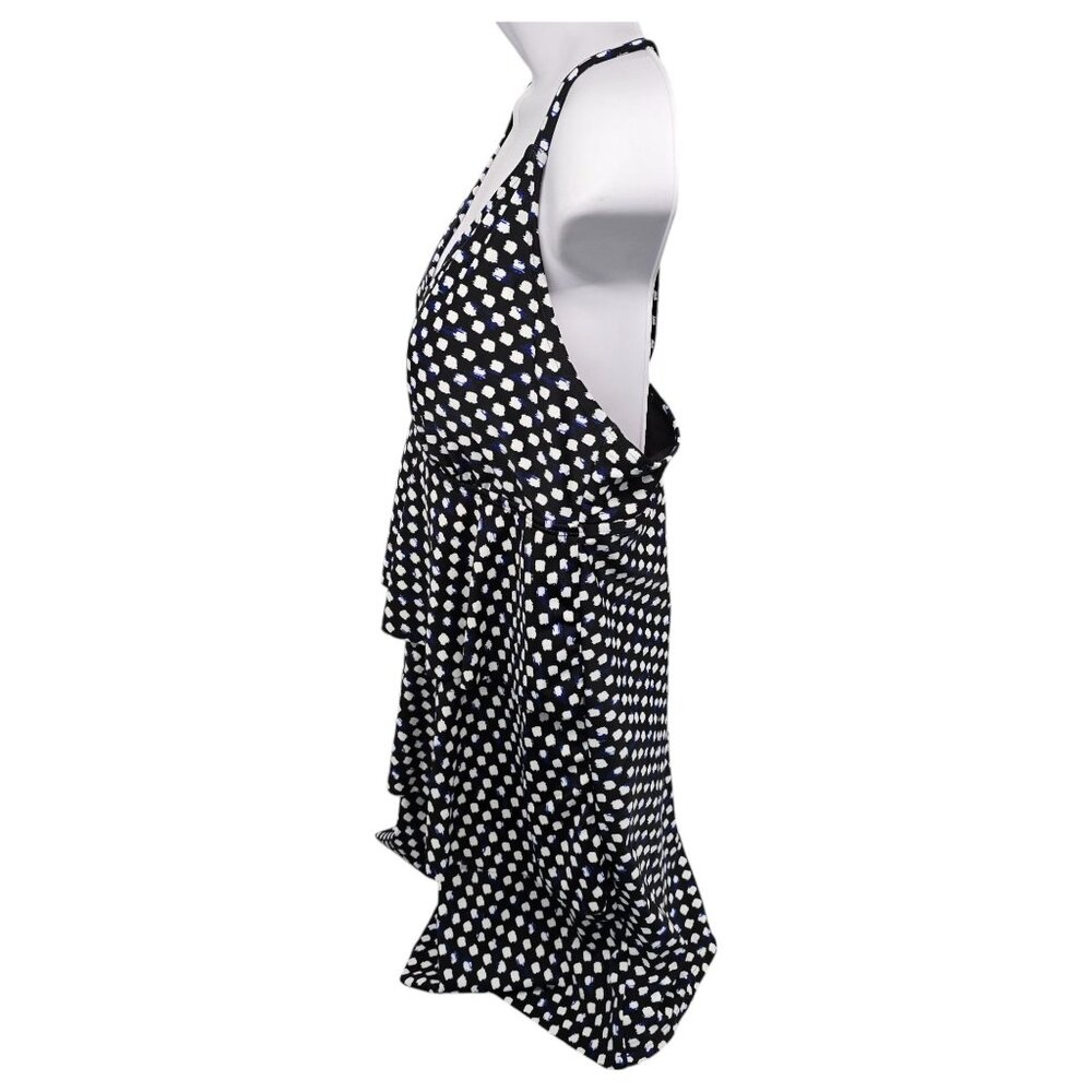 Jaclyn Smith One Piece Swimsuit Polka Dot Black White Layered Womens Size 20 - Picture 5 of 14